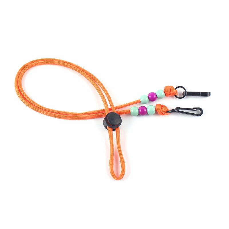 Simple Solid Color Mask Cord Orange 