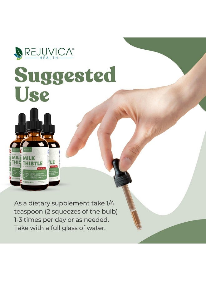 Rejuvica Health Active Milk Thistle - Advanced Milk Thistle Seed Extract - May Support the Liver - Vegan Sugar Free Non GMO 4oz Value Size  - Image 4