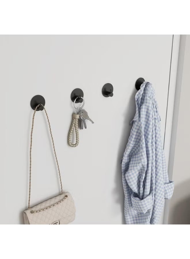 6 Pcs Self-Adhesive Wall Hooks, Stainless Steel Adhesive Door Hooks, Nail Free, Waterproof, Heavy Duty Wall Hooks for Wall, Door, Kitchen and Bathroom Holder for Towels, Robes, Coats - Image 4