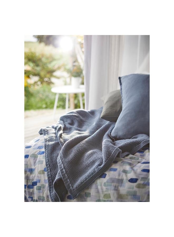 erorex Throw, blue-grey, 130x170 cm - Image 2