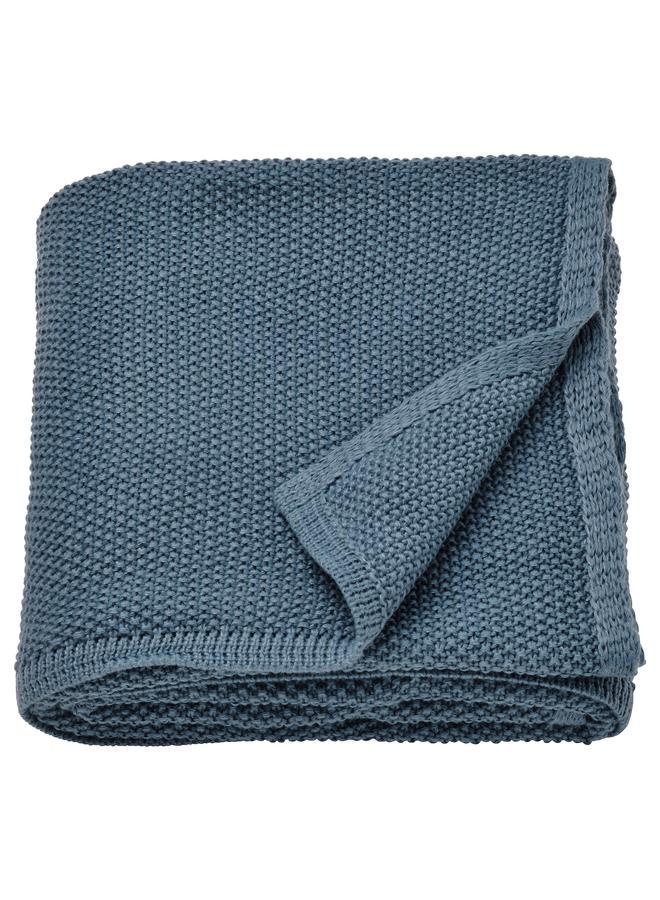 erorex Throw, blue-grey, 130x170 cm - Image 1