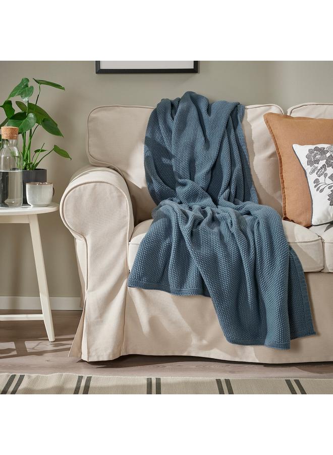 erorex Throw, blue-grey, 130x170 cm - Image 3