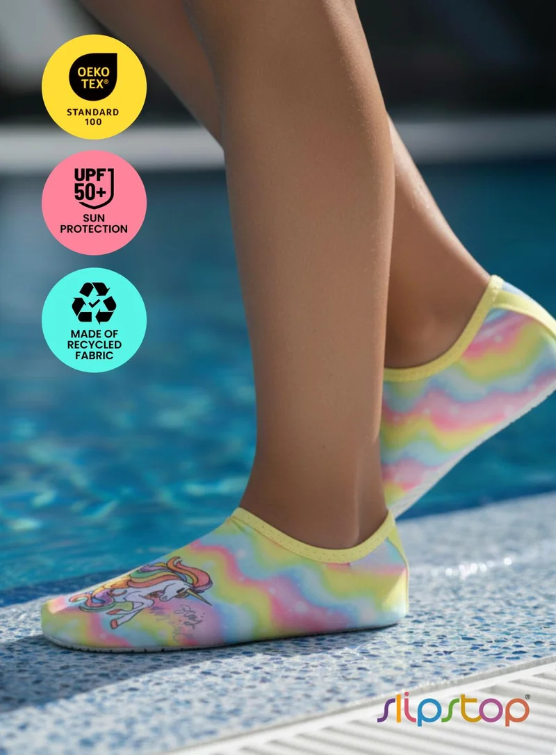 Slipstop Magical Slipstop Magical Print Kids Non Slip Water and Beach Shoes Lightweight Quick Dry Swim Ready Footwear for Babies and Children for Women | Best Price UAE