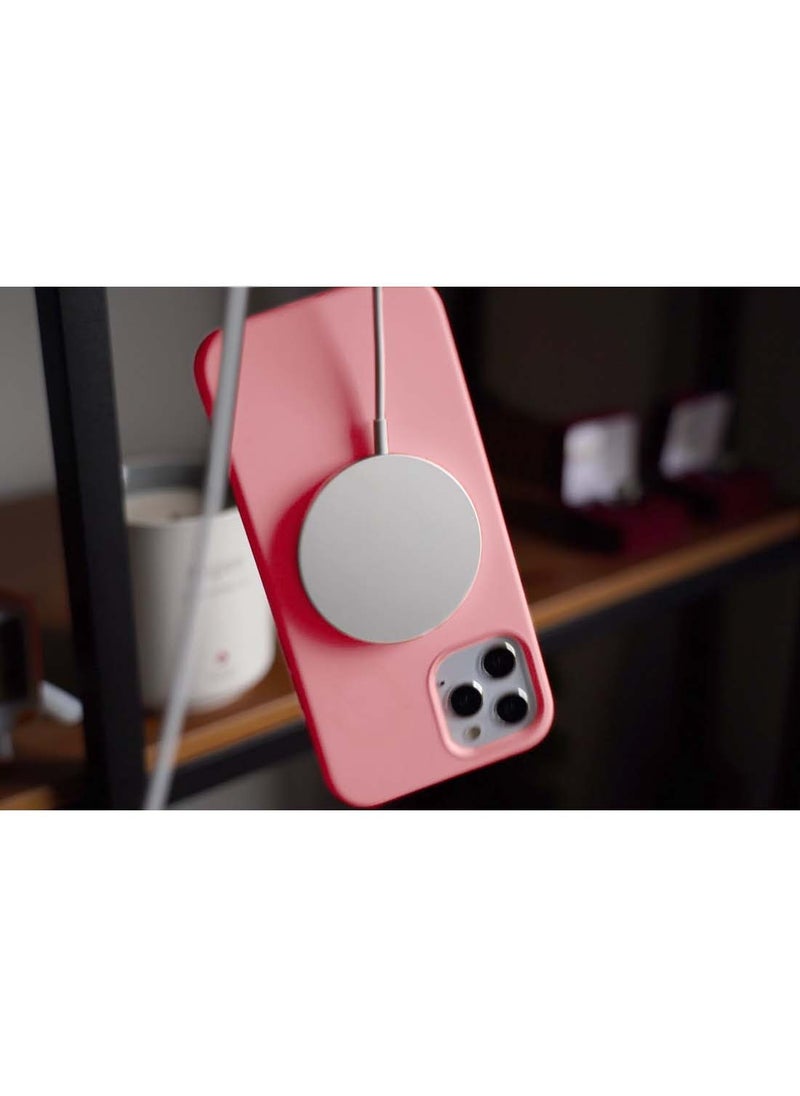 Wtech - Apple iPhone 16 Pro Max 2024 Premium Liquid Silicone Case Cover - Pink - Image 1