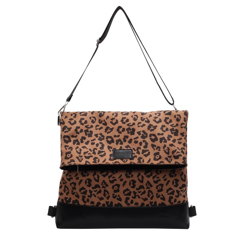 American Retro New Leopard Print Fashionable Fashionable Shoulder Multi-Purpose Bag Casual All-Match Niche Design Cross-Body Bag - Image 1