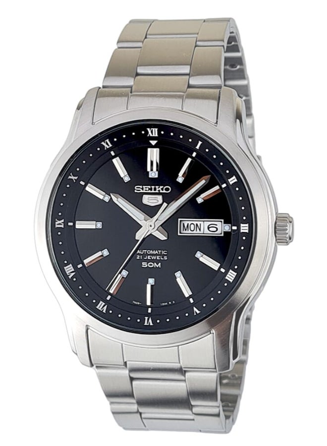 Seiko Classic 21 Jewels 44 mm Stainless Steel Watch for Men SNKP11K1 - Image 1