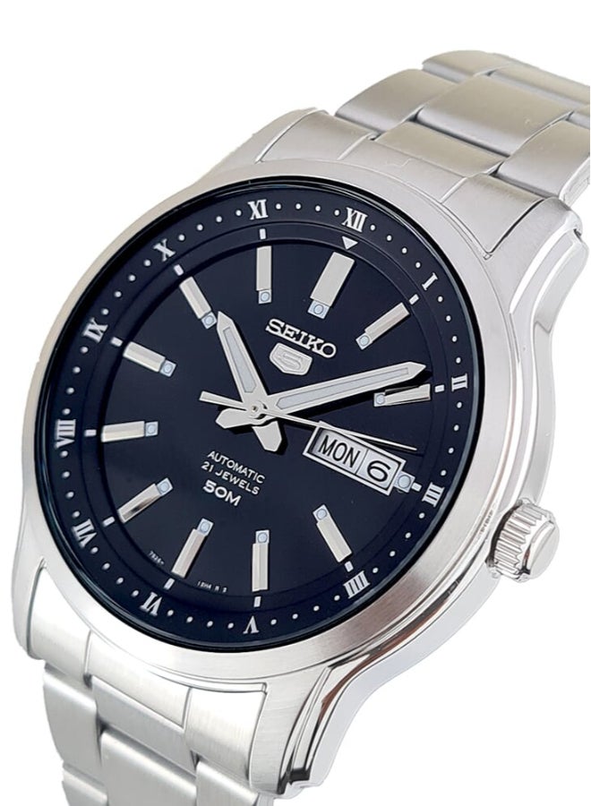 Seiko Classic 21 Jewels 44 mm Stainless Steel Watch for Men SNKP11K1 - Image 2