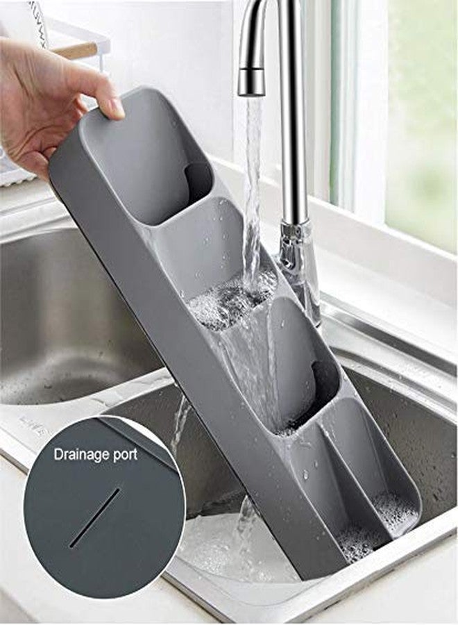 Orrda Compact Cutlery Organizer Rack | Plastic Kitchen Drawer Organizer Tray Cutlery Spoon Fork Storage Tableware Holder Rack Box Kitchen Tool (1Psc_Multicolor) - Image 5