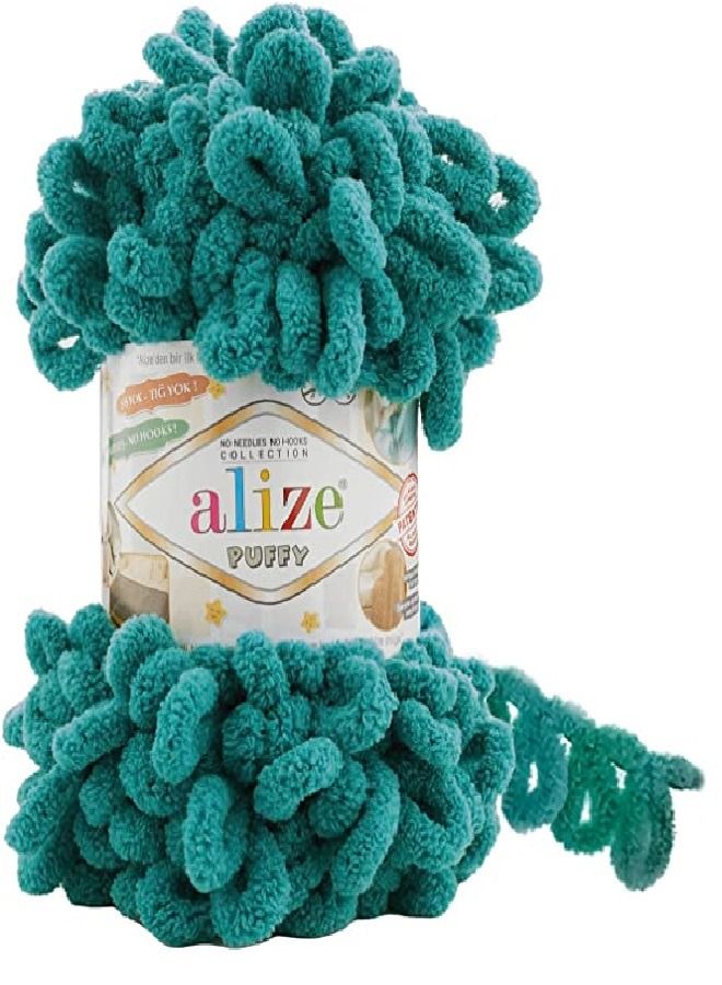 ALIZE PUFFY HAND KNITTING YARN COLOR NO.847 (PACK OF 3PCS)