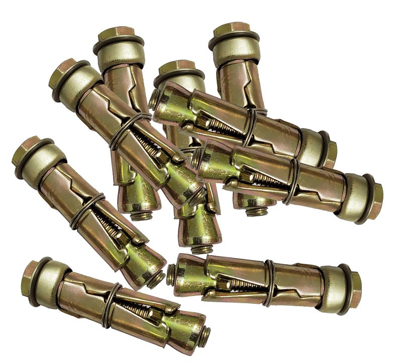 Pure Source India Anchor Fasteners,Size 8 mm, Pack of 2 PCS (Gold) - Image 3