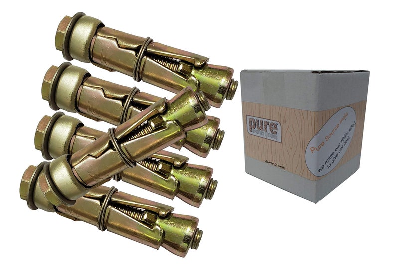Pure Source India Anchor Fasteners,Size 8 mm, Pack of 2 PCS (Gold) - Image 4