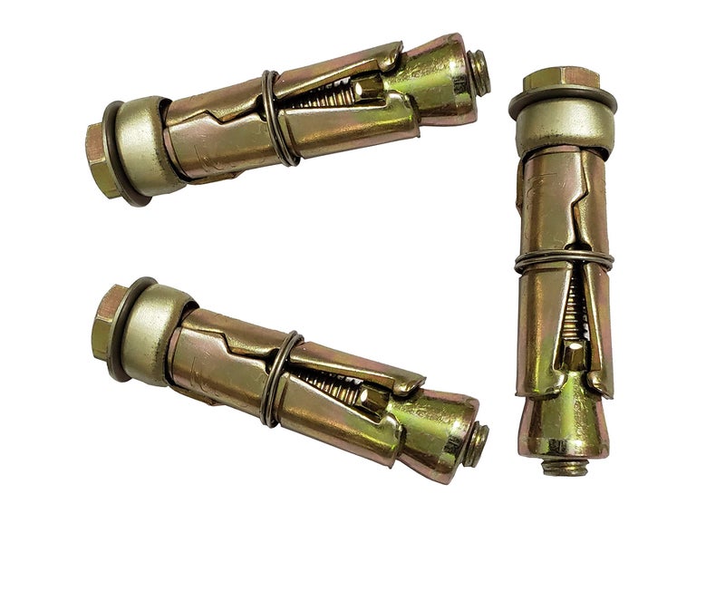 Pure Source India Anchor Fasteners,Size 8 mm, Pack of 2 PCS (Gold) - Image 1