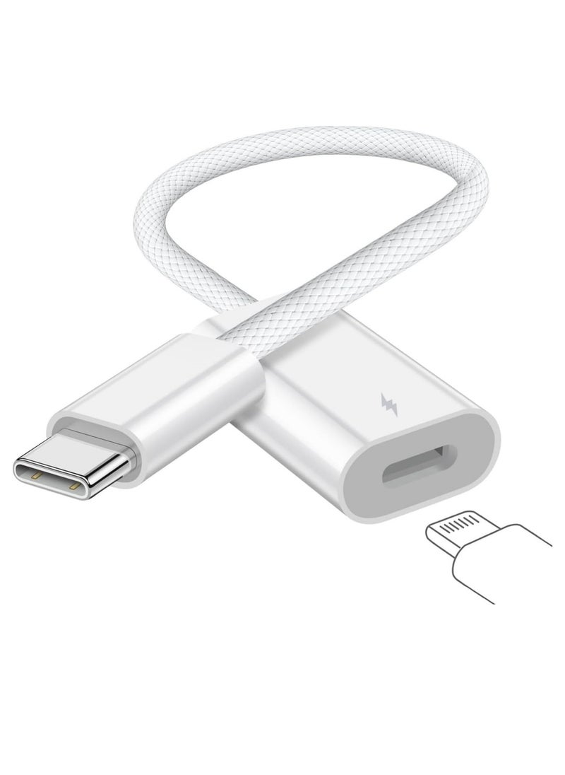 SYOSI - USB C to Lightning Charge Adapter for iPhone 15, USB C Male to Lightning Female 60W PD Fast Charge andData Transfer Converter Fit with iPhone 15 Pro15 Pro Max,iPad Pro Air, Galaxy, PixelNot for Audio - Image 1