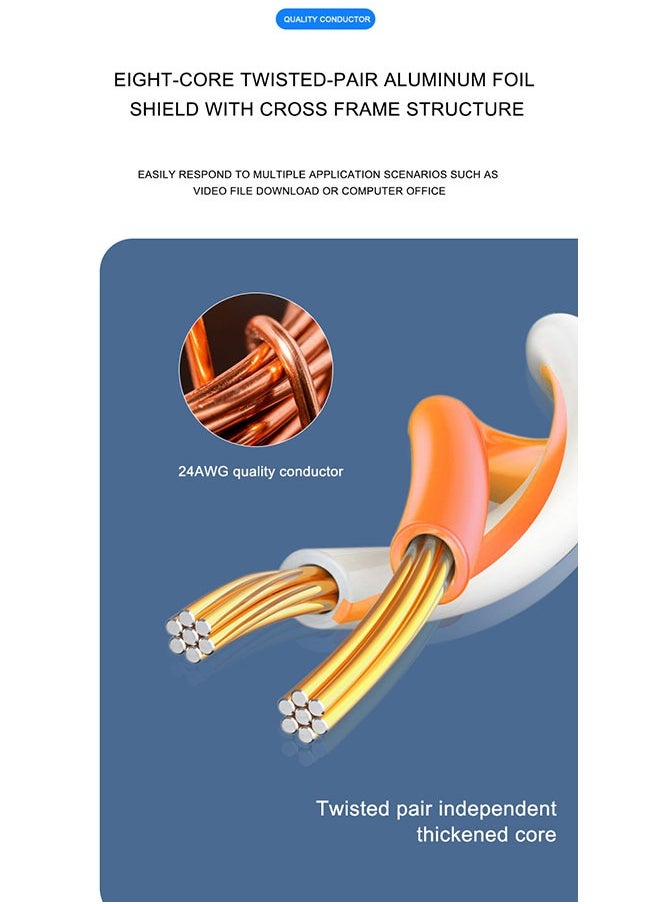 Stargold CAT6 Cable High Speed Patch Cable 20Meter Orange  - Image 4