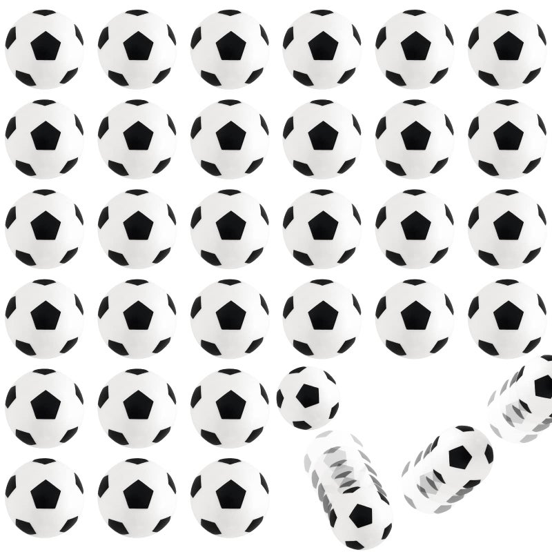 Xeehwb 30pcs Bouncy BallsSoccer Bouncing BallsHigh Bouncing Rubber Soccer Ball for Stress ReliefMultiItem Party Favor PacksBall GamesClassroom PrizesStocking Stuffers27mm - Image 3