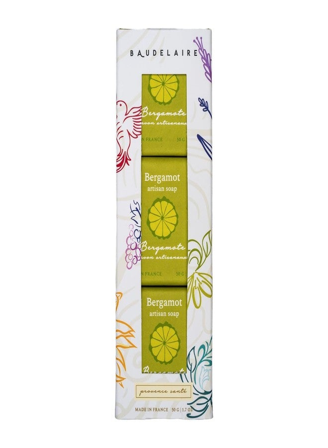 Baudelaire Bergamot Artisan Travel Soap, 1.7-ounce (3 Pack), For Everyday Use, Bathroom Use, Skin Care, Made in France - Image 1