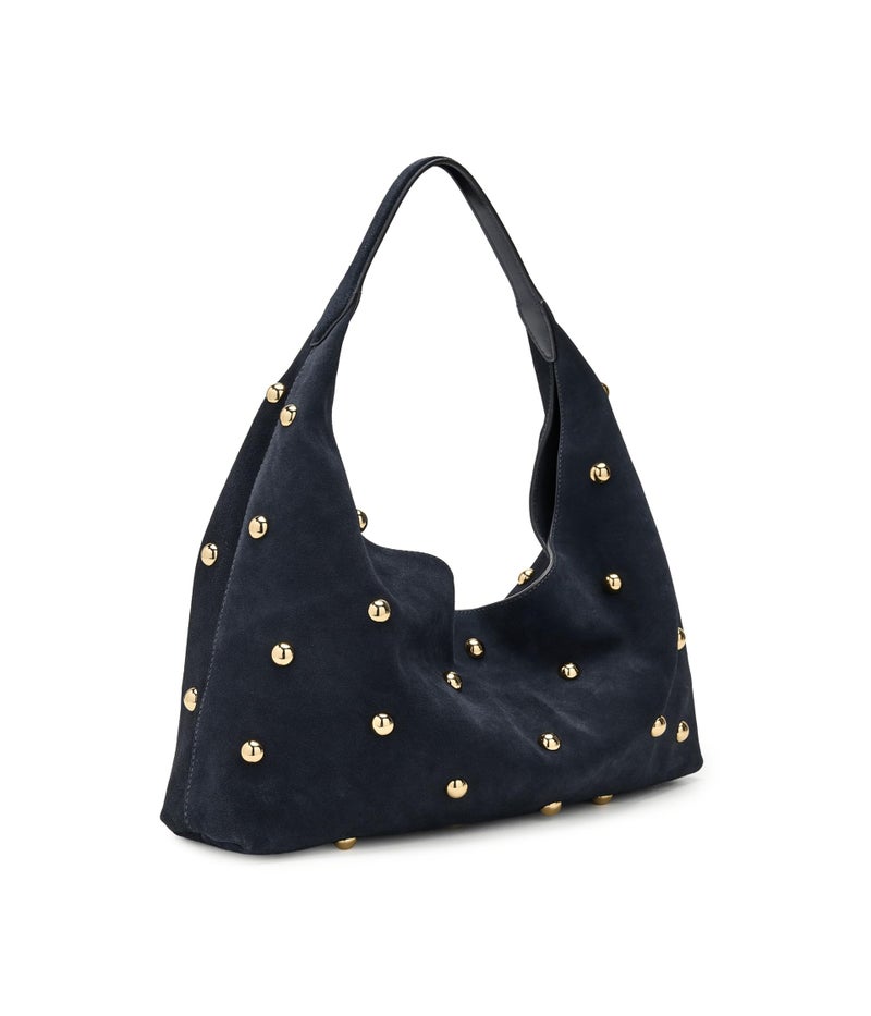 Made Well Madewell Women Suede Slouchy Shoulder Bag-Stud Juniper Berry One Size - Image 3