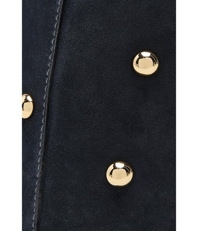 Made Well Madewell Women Suede Slouchy Shoulder Bag-Stud Juniper Berry One Size - Image 5