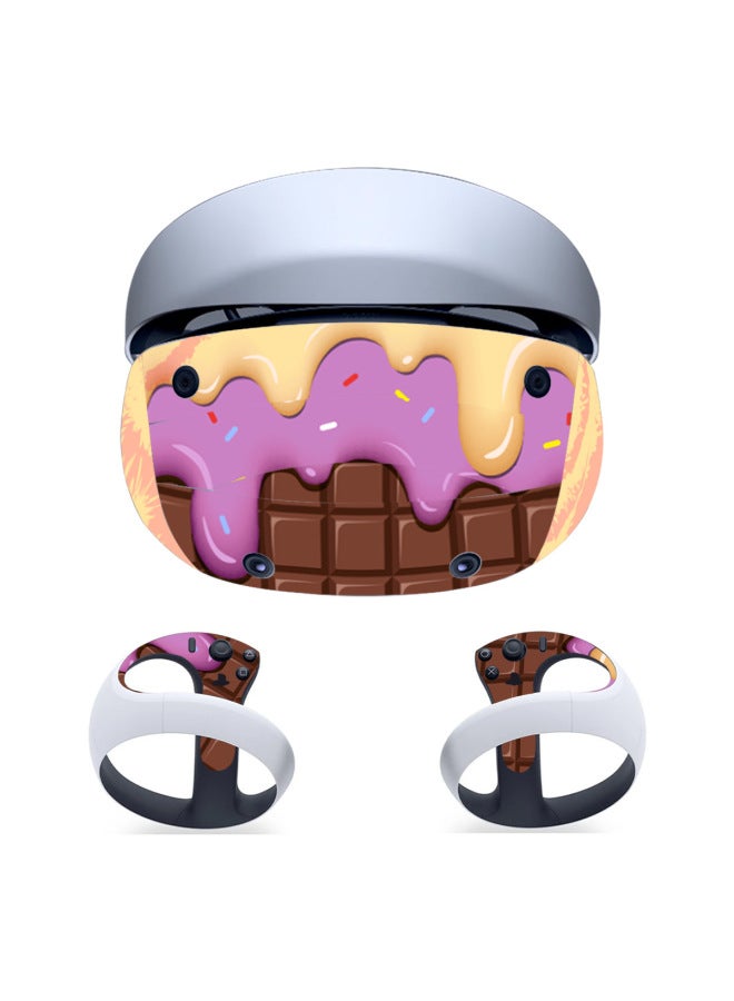 Suitable For Sony Ps Game Console Series Half Pack Vr2 Glasses HD Protective Film Sticker Anti-scratch Personality Pattern-Color:CMS-VR2(bb)-029-QQ - Image 1