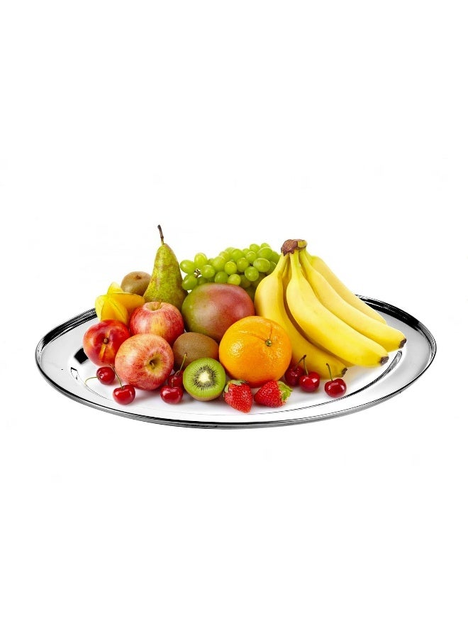 BLACKSTONE Stainless Steel Oval Tray, Dinner Buffet Serving Tray 55cm - Image 3