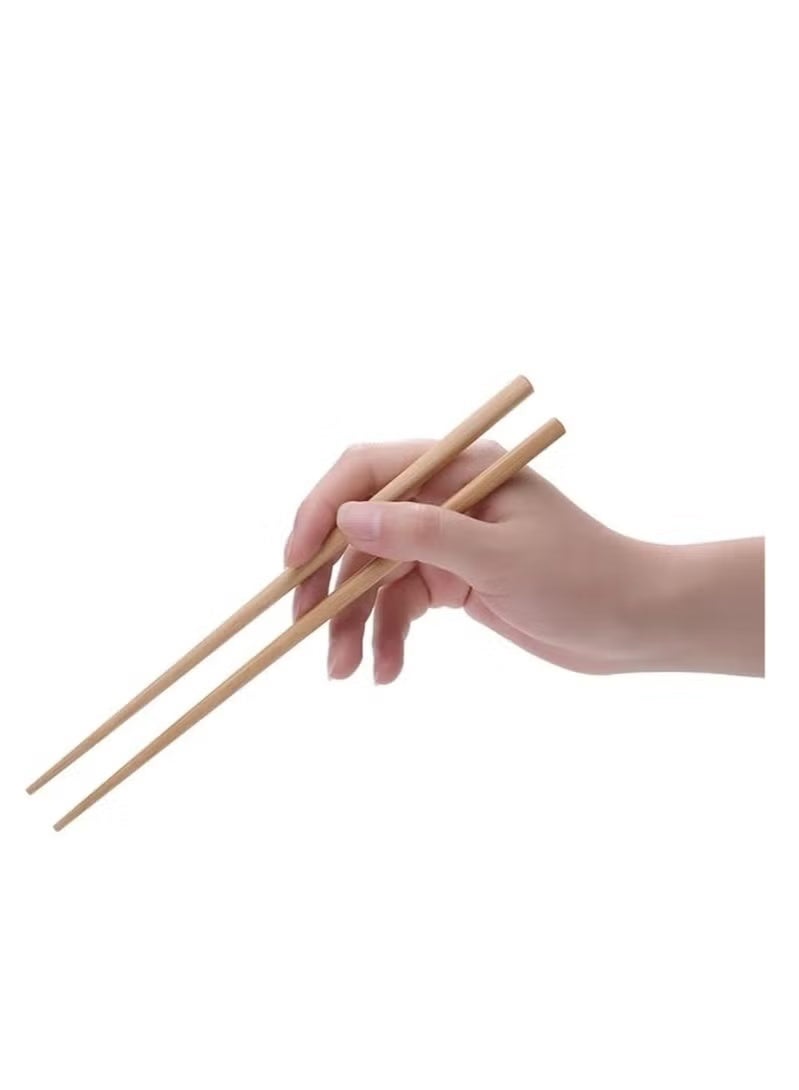 Wood Chopsticks 10 Pairs Strong and Safe - 100% Bamboo - Image 1