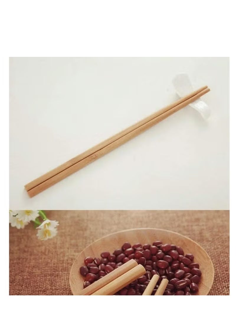 Wood Chopsticks 10 Pairs Strong and Safe - 100% Bamboo - Image 3