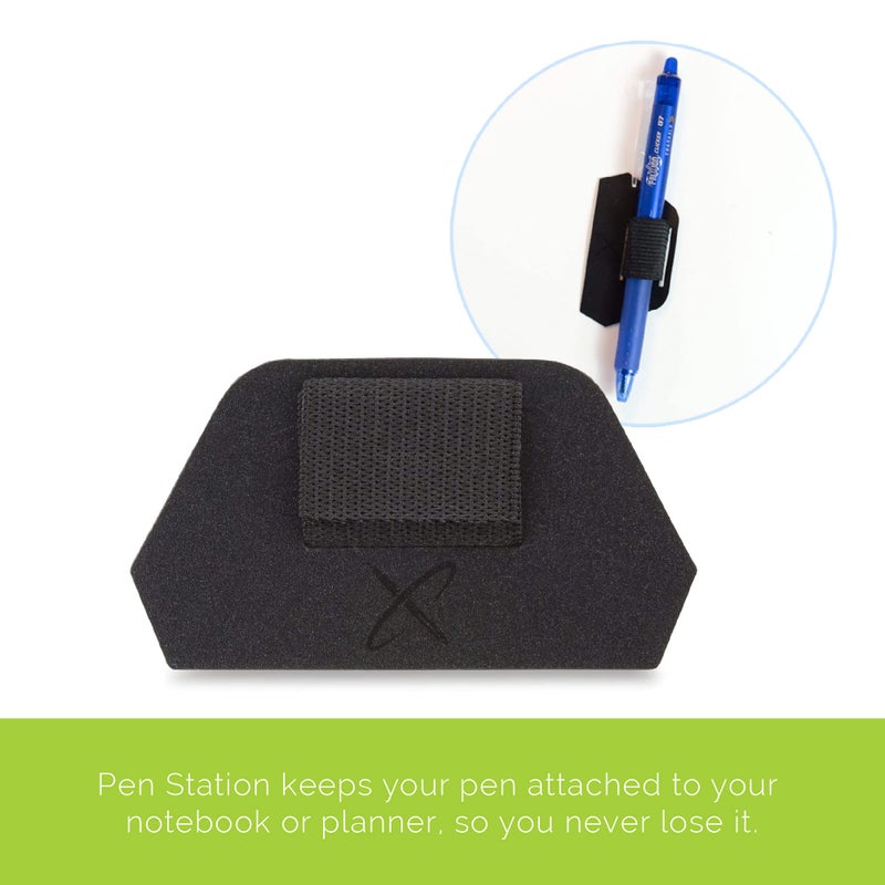 Rocketbook Smart Notebook Accessory Kit - 2 Black Capped FriXion Pens, 1 Spray Bottle, 1 Microfiber Cloth, and 1 Pen Station Scannable Notebook Accessories - Write, Scan, Erase, Reuse - Image 3