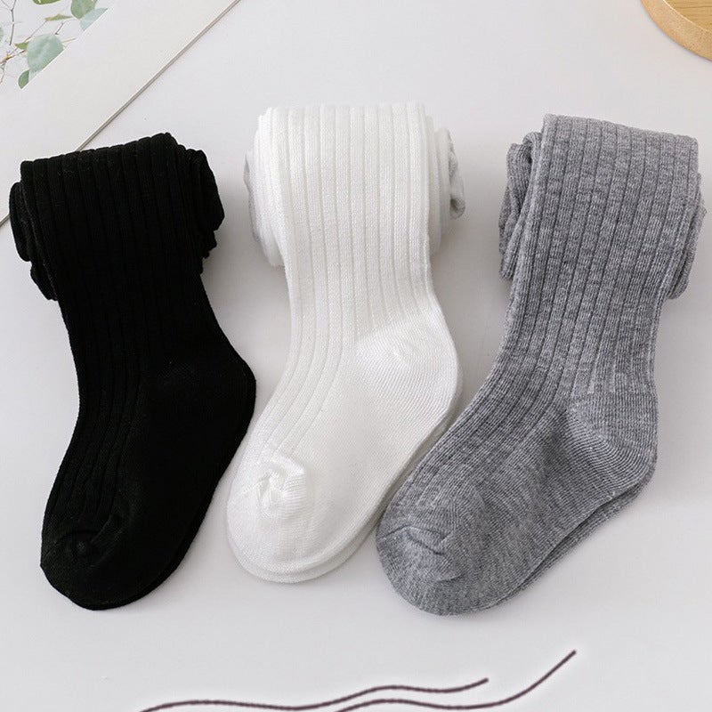 Baby Girls Pantyhose Class A Soft Cotton High Waist High Elastic Anti-Pilling Solid Color Dance Socks Leggings - Image 4