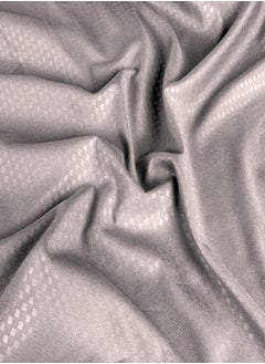 PACHA HOME Plain sheet set with fabric pattern - color: coffee-Size: 240*270+2 pillowcases.  - Image 2