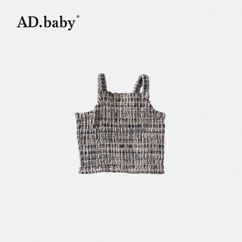 2025 Zhili Children'S Wear Girls' Korean Style Sleeveless Stretch Shirt T-Shirt Base Shirt Cool Summer - Image 1