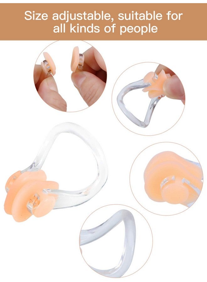 Satinior 10 Pieces Waterproof Nose Protector Silicone Nose Clip Surfing Nose Plug For Swimming And Training - Image 3