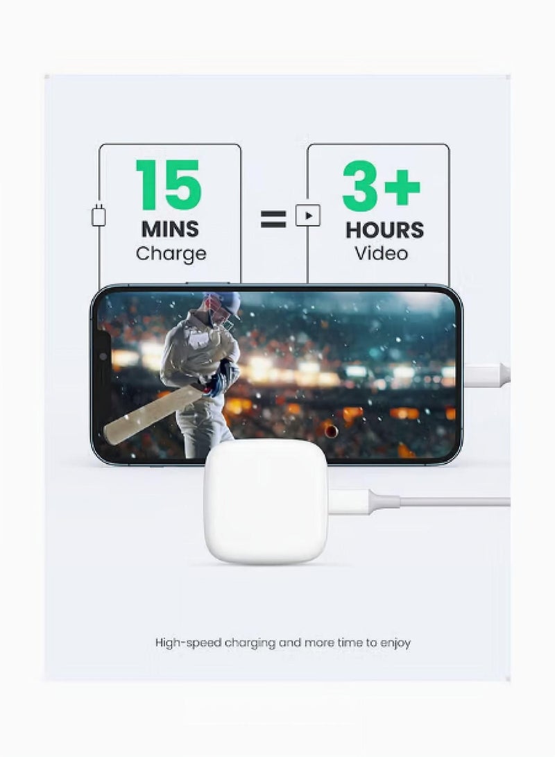 Generic - 20W USB-C Power Adapter For iPhone14 ProMax/13 ProMax/14/13/iPad，iPhone 20W Fast Charger | USB C Wall Fast Charger Compatible with iPhone 15/14/14 Pro/14 Pro Max/13/12/SE2020/11/XR/XS Max/X/iPad - Image 1