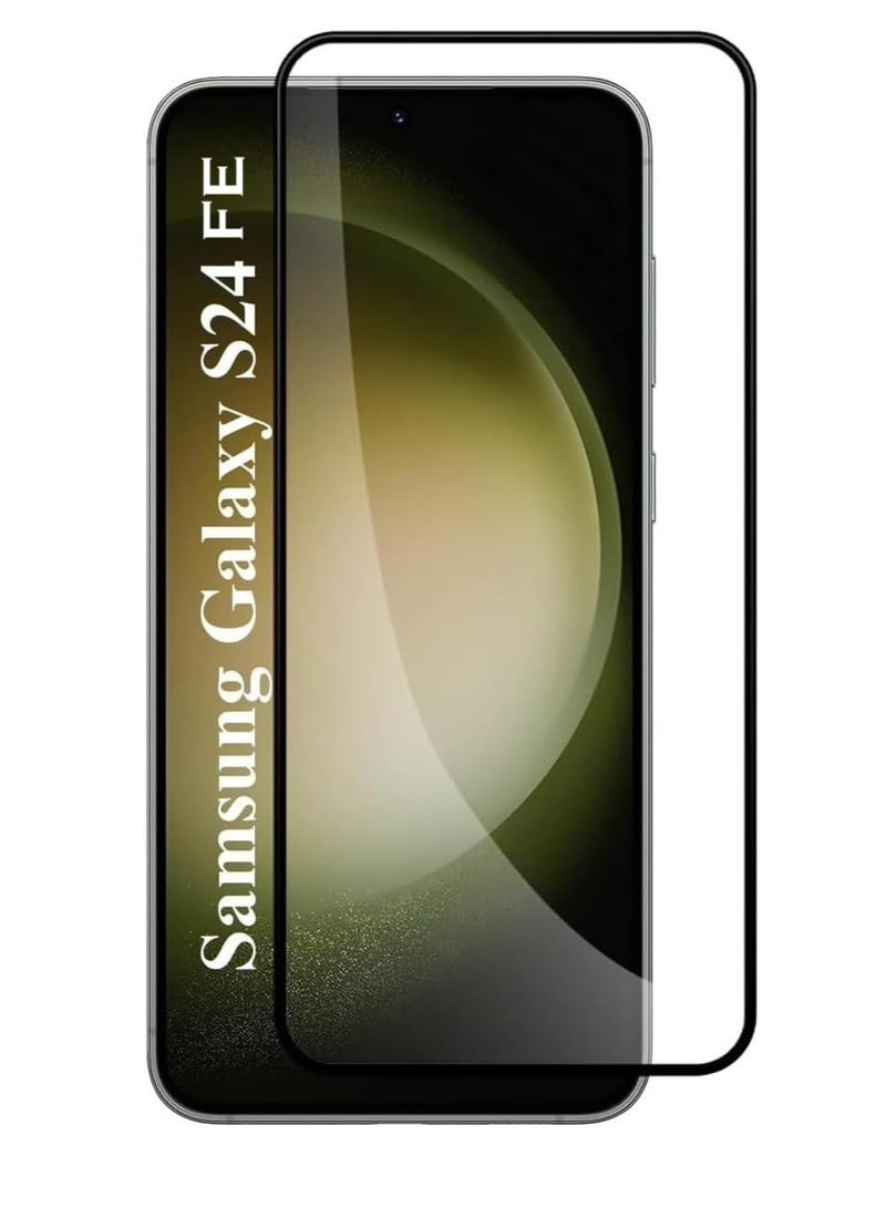 Glass for Samsung Galaxy S24 FE Full Glue Screen Protector Anti Fingerprint Shatter Proof Tempered Glass with HD clarity for Samsung Galaxy S24 FE  - Image 1