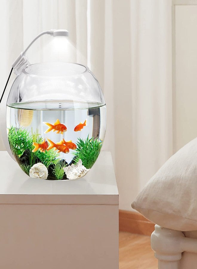 Rizopets Multicolor Changing Nano Aquarium Lamp, 360-Degree Adjustable Clip Light for Small Aquarium & Fish Bowls (Blue & White) - Image 4