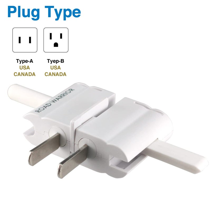 ROAD WARRIOR Worldwide Travel Plug Adapter European/UK/Australia/USA/India/Brazil/China Does Not Convert Voltage RW101WH - Image 4