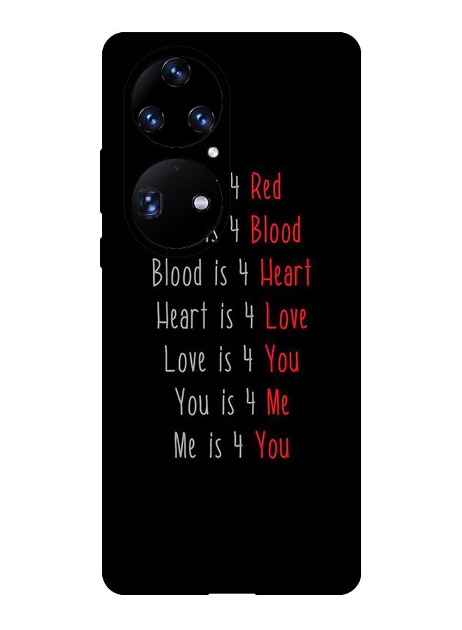 Theodor Protective Case Cover For Huawei P50  Love Quote - Image 1