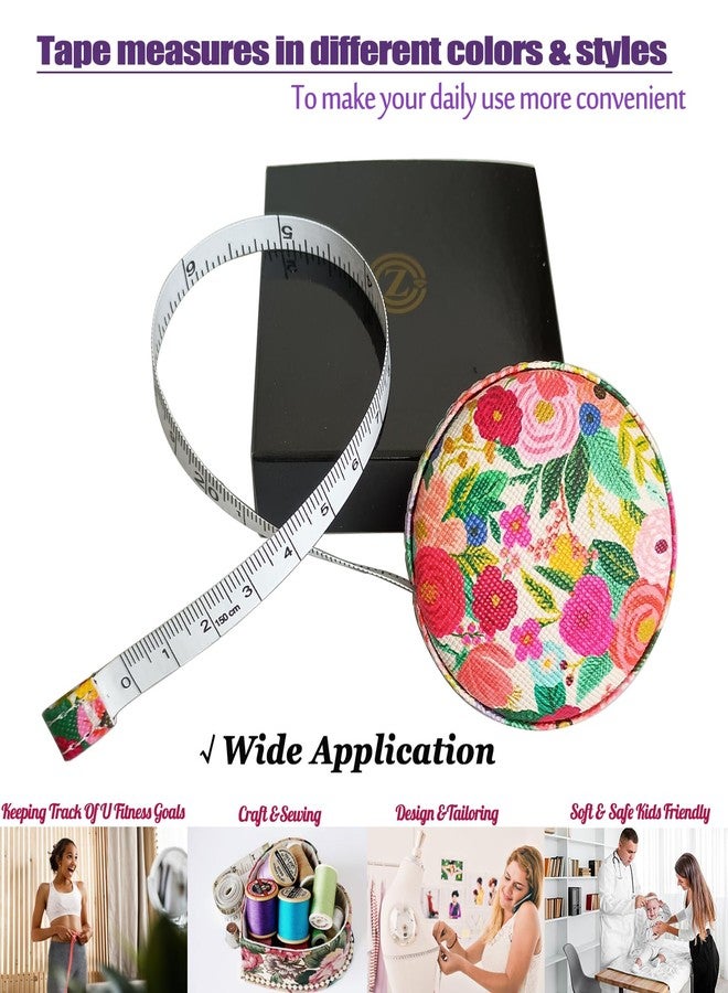 Z_جوده وثقه Tape Measure for Body Measuring Fabric Sewing Tailor Ruler Flexible Soft Pocket Small Mini Body Measurement Cloth Measuring Tape 60 Inch Premium Leather Retractable Tape Measure - Image 2