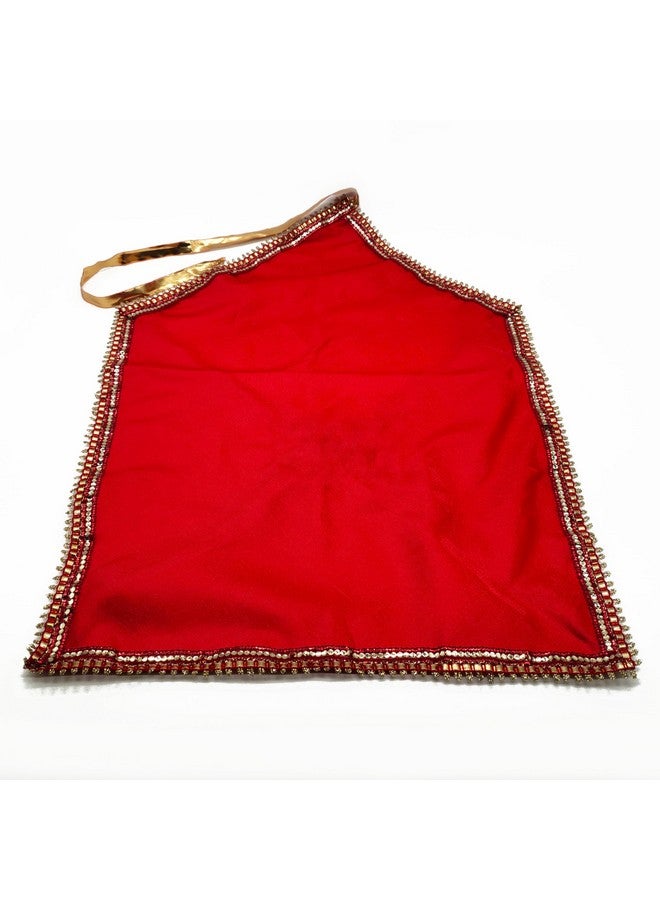 DOKCHAN Holy Book Cover for Quran, Geeta, ramayan Bible, guru Granth Holy Book Cover Sathin Cloth Cover (Plain Red) - Image 4