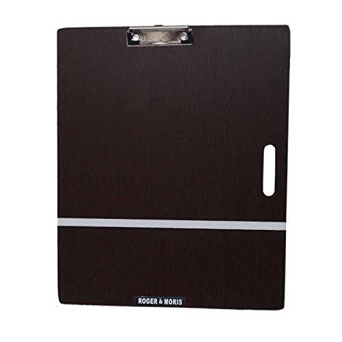 Roger & Moris Wooden Drawing/Writing/Sketch Board with Handle, Clip and Rubber Band - Sturdy, Lightweight for Office, School, Studio, Field, A3 Size (17 x 14 inch) Set of 2 - Image 2