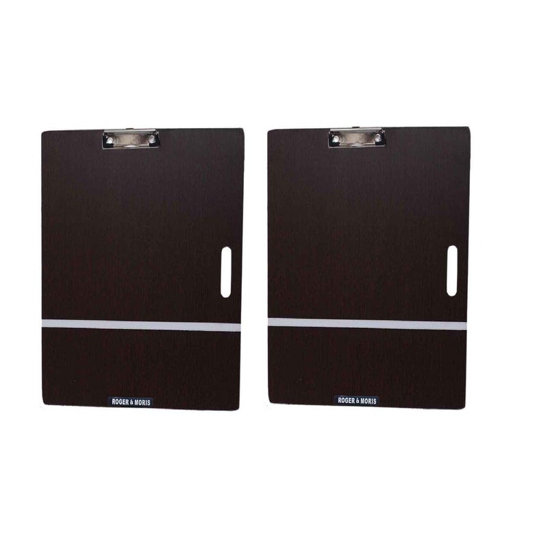 Roger & Moris Wooden Drawing/Writing/Sketch Board with Handle, Clip and Rubber Band - Sturdy, Lightweight for Office, School, Studio, Field, A3 Size (17 x 14 inch) Set of 2 - Image 5
