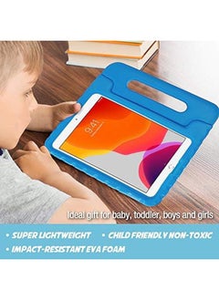 Procases Kids Case For Ipad 10.2 Inch 9Th 2021 8Th 2020 7Th 2019 Ipad Air 10.5" 2019 Ipad Pro 10.5 Shockproof Convertible Handle Stand Cover Light Weight Kids Friendly Case For Ipad 9 8 7 Blue  - Image 4