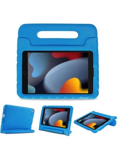 Procases Kids Case For Ipad 10.2 Inch 9Th 2021 8Th 2020 7Th 2019 Ipad Air 10.5" 2019 Ipad Pro 10.5 Shockproof Convertible Handle Stand Cover Light Weight Kids Friendly Case For Ipad 9 8 7 Blue  - Image 1