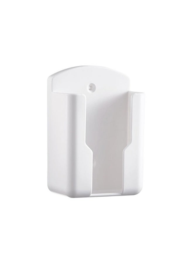 White,No - Punch Acrylic Remote Control Storage Box Wall - Mounted Transparent Wall Storage Rack for Bedside & Home Small Items Storage  - Image 1