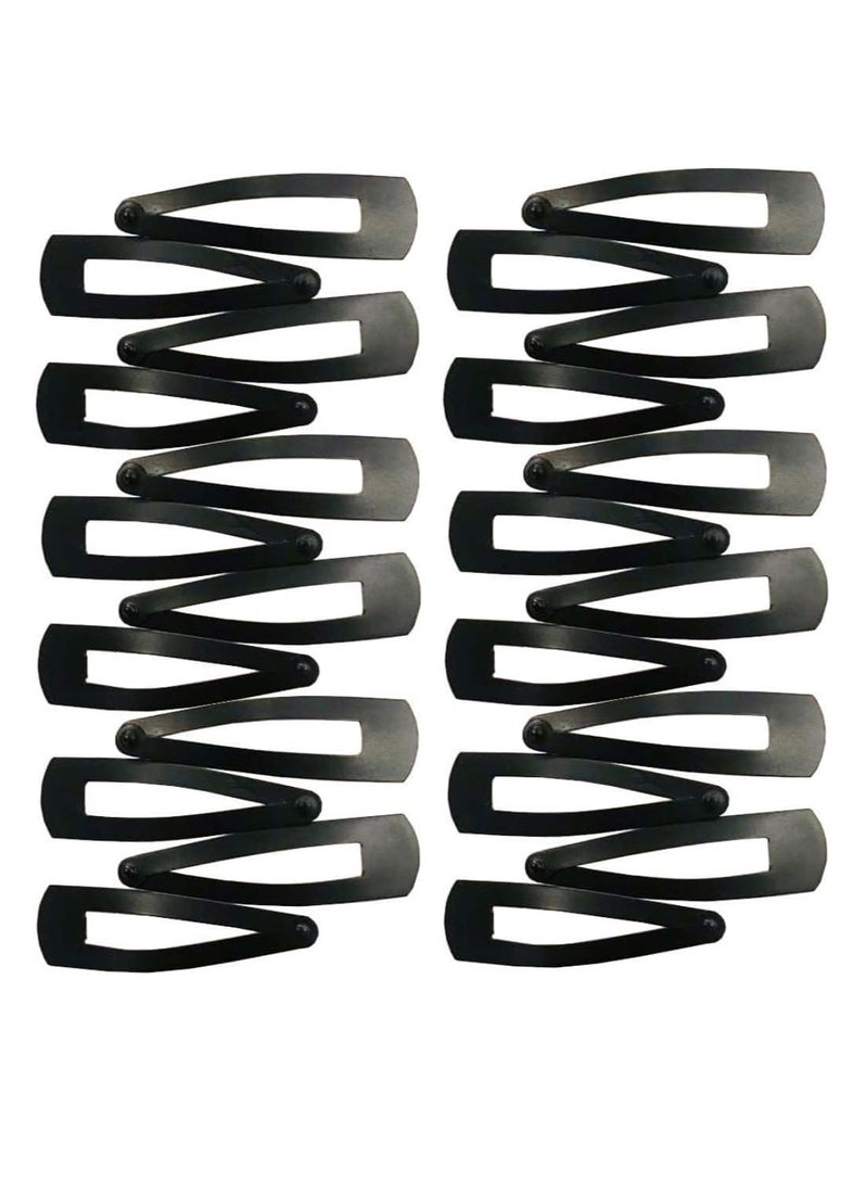 مملكة الإكسسوارات إكسسوارات شعر تيك تاك كينجدوم من أكسسورايز للنساء والفتيات (أسود غير لامع، عبوة من قطعتين، 24 قطعة) - Image 1