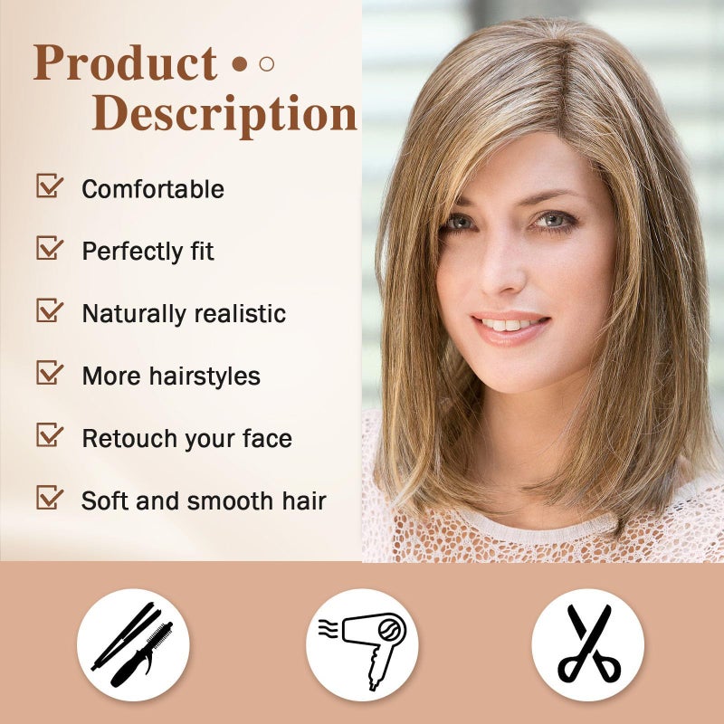 SCENTW Short White to Grey Wigs for White Women Natural Curly Short Layered Silver Gray Pixie Cut Wigs with White Bangs Synthetic Hair Silver WIG for Older Women - Image 3