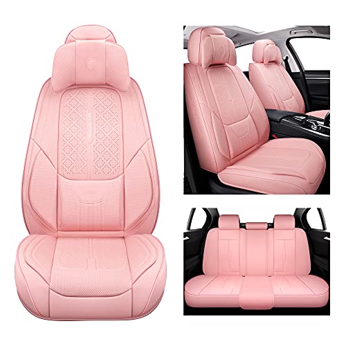 NS YOLO Full Coverage Faux Leather Car Seat Covers Universal Fit for Cars,SUVs and Pick-up Trucks with Waterproof Leatherette in Auto Interior Accessories - Image 1