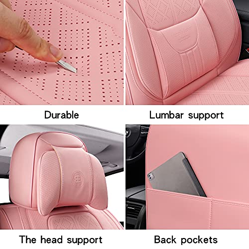 NS YOLO Full Coverage Faux Leather Car Seat Covers Universal Fit for Cars,SUVs and Pick-up Trucks with Waterproof Leatherette in Auto Interior Accessories - Image 5