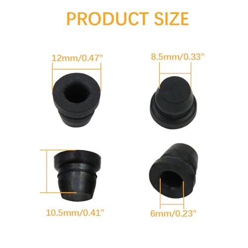 HAOBO 18PCS Black Brake Dust Cover, Rubber Dust Stem Cover, Grease Fitting Caps, Brake Caliper Bleeder Cap, Brake Bleeder Screw Cap, Rubber Dust Cover for Cars, SUVs, Trucks, Motorcycles - Image 2