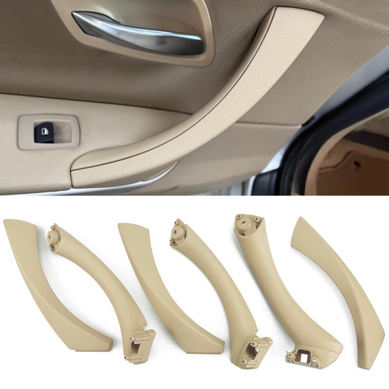 CHUANGHUI Car Door Handle for BMW 3 Series E90 E91 20062012 Interior Door Handles Replace Cover Car Door Handle Assembly 323i 325i 328i 330i 335i Beige