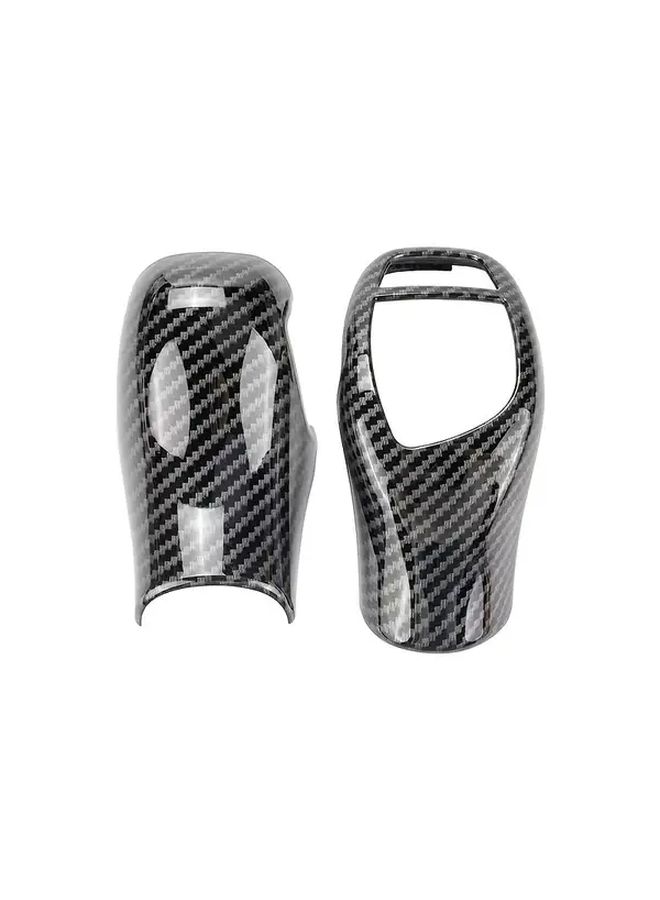 Gear Shift Knob Carbon Fiber Texture Lever Direct Fit For BMW 1 2 3 Series F20 F21 F22 F30 F32 F34 F36 F06 F10 F12 F15 F16 M Sport Design Glossy Black Durable Precise Shifting Easy Installation Polished Surface Enhanced Grip Sporty Interior Upgrade 2012 2019 - Image 4